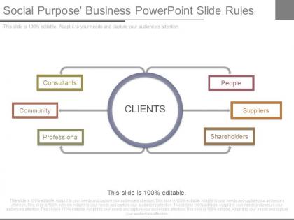 Social purpose business powerpoint slide rules