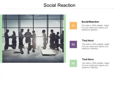 Social reaction ppt powerpoint presentation portfolio layout cpb