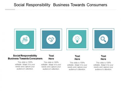 Social responsibility business towards consumers ppt powerpoint presentation gallery cpb