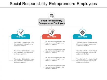 Social responsibility entrepreneurs employees ppt powerpoint presentation summary styles cpb