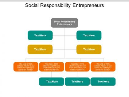 Social responsibility entrepreneurs ppt powerpoint presentation styles cpb