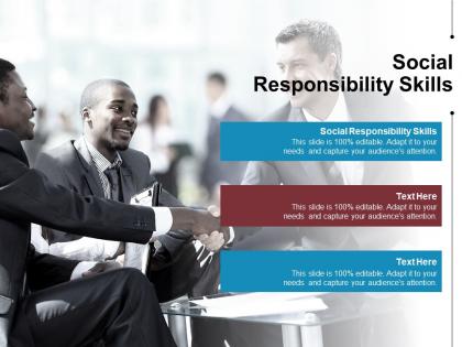 Social responsibility skills ppt powerpoint presentation professional influencers cpb