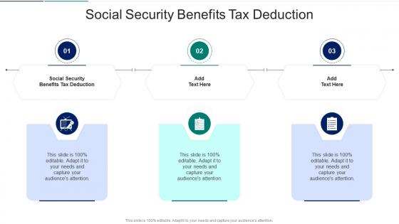 Social Security Benefits Tax Deduction In Powerpoint And Google Slides Cpb