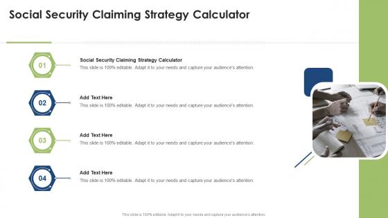 Social Security Claiming Strategy Calculator In Powerpoint And Google Slides Cpb