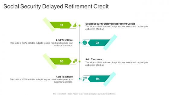 Social Security Delayed Retirement Credit In Powerpoint And Google Slides Cpb