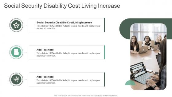 Social Security Disability Cost Living Increase In Powerpoint And Google Slides Cpb