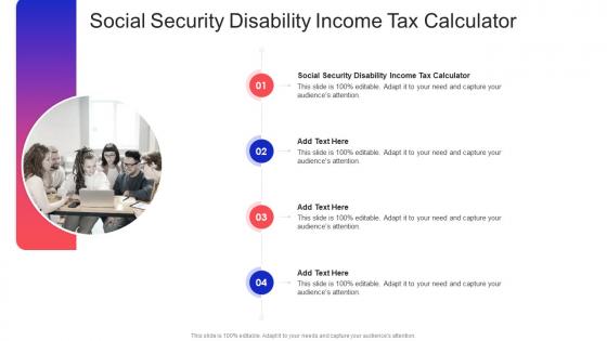 Social Security Disability Income Tax Calculator In Powerpoint And Google Slides Cpb