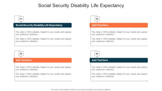 Social Security Disability Life Expectancy In Powerpoint And Google Slides Cpb