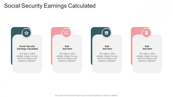 Social Security Earnings Calculated In Powerpoint And Google Slides Cpb