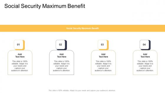 Social Security Maximum Benefit In Powerpoint And Google Slides Cpb