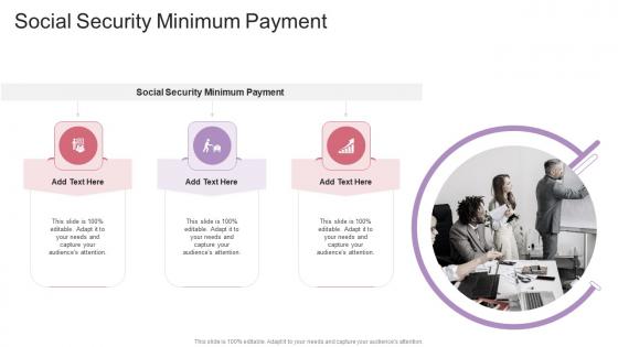 Social Security Minimum Payment In Powerpoint And Google Slides Cpb