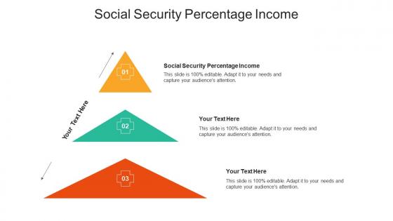Social security percentage income ppt powerpoint presentation ideas show cpb