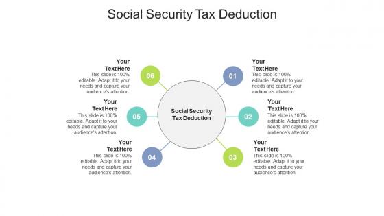 Social security tax deduction ppt powerpoint presentation visual aids portfolio cpb