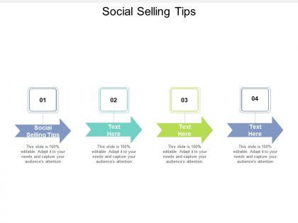 Social selling tips ppt powerpoint presentation topics cpb