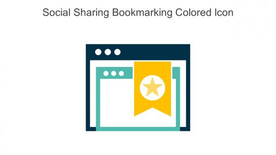 Social Sharing Bookmarking Colored Icon In Powerpoint Pptx Png And Editable Eps Format