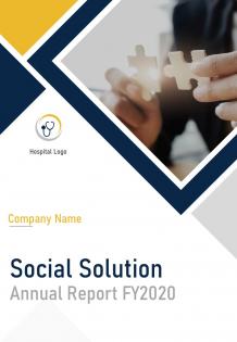 Social solution annual report template pdf doc ppt document report template