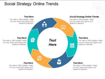 Social strategy online trends ppt powerpoint presentation infographics clipart cpb