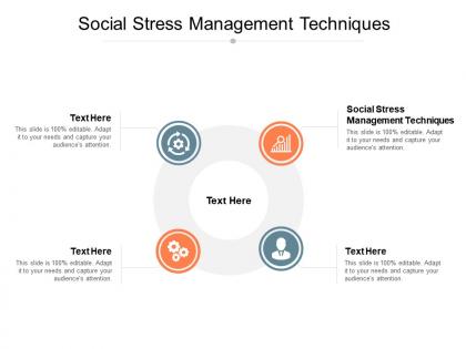Social stress management techniques ppt powerpoint presentation show influencers cpb