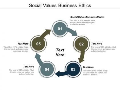 Social values business ethics ppt powerpoint presentation gallery guidelines cpb