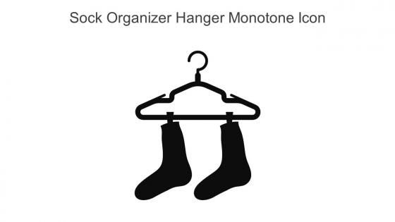 Sock Organizer Hanger Monotone Icon In Powerpoint Pptx Png And Editable Eps Format
