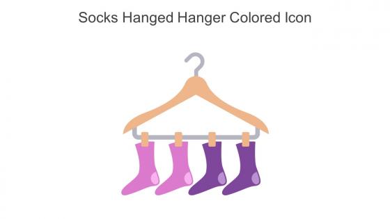Socks Hanged Hanger Colored Icon In Powerpoint Pptx Png And Editable Eps Format