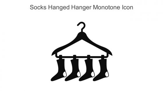 Socks Hanged Hanger Monotone Icon In Powerpoint Pptx Png And Editable Eps Format