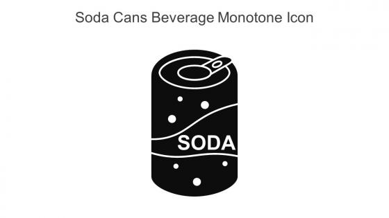 Soda Cans Beverage Monotone Icon In Powerpoint Pptx Png And Editable Eps Format