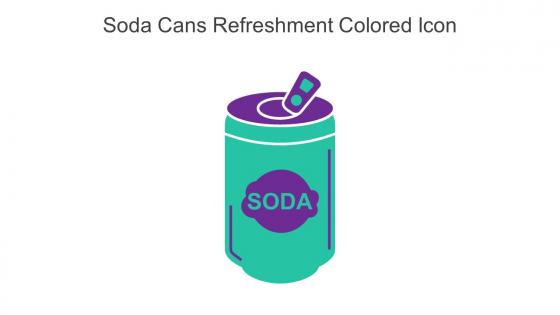 Soda Cans Refreshment Colored Icon In Powerpoint Pptx Png And Editable Eps Format