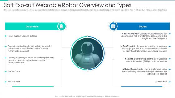 Soft Exo Suit Wearable Robot Overview And Types Robotic Exoskeletons IT Ppt Rules