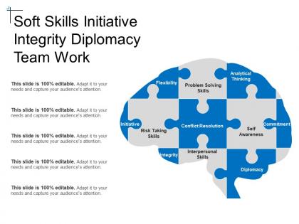Soft skills initiative integrity diplomacy team work