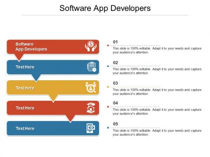 Software app developers ppt powerpoint presentation icon picture cpb