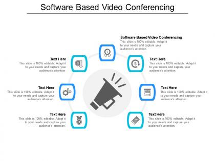 Software based video conferencing ppt powerpoint presentation gallery skills cpb