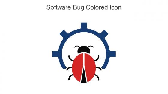 Software Bug Colored Icon In Powerpoint Pptx Png And Editable Eps Format