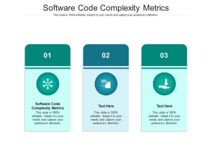 Software code complexity metrics ppt powerpoint presentation portfolio example file cpb