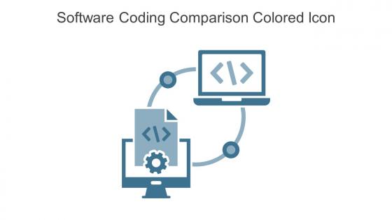 Software Coding Comparison Colored Icon In Powerpoint Pptx Png And Editable Eps Format