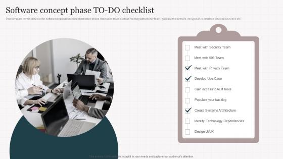 Software Concept Phase To Do Checklist Playbook For Enterprise Software Firms