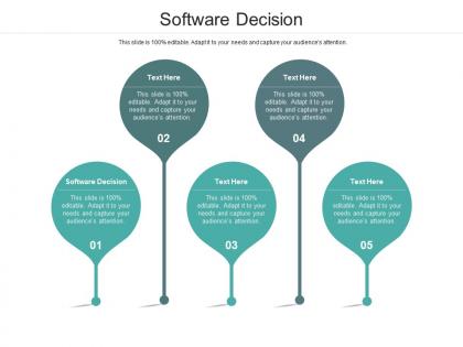 Software decision ppt powerpoint presentation gallery diagrams cpb