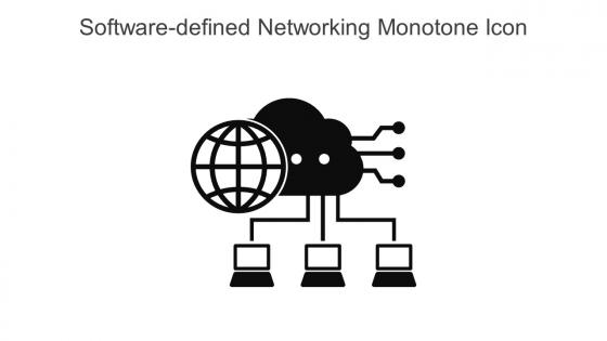 Software Defined Networking Monotone Icon In Powerpoint Pptx Png And Editable Eps Format