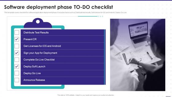 Software Deployment Phase To Do Checklist Enterprise Software Playbook