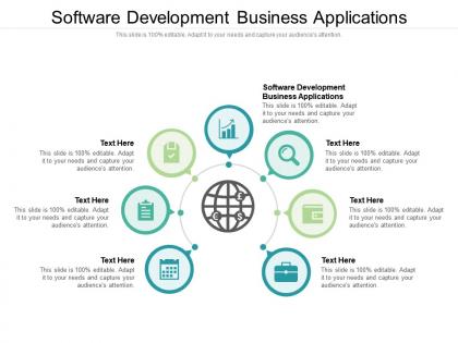 Software development business applications ppt powerpoint presentation show display cpb