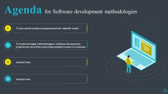 Software Development Methodologies Agenda For Software Development Methodologies