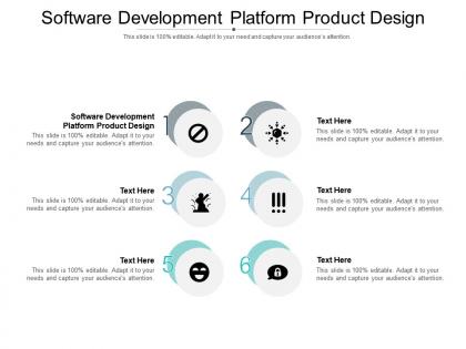 Software development platform product design ppt powerpoint presentation professional background images cpb