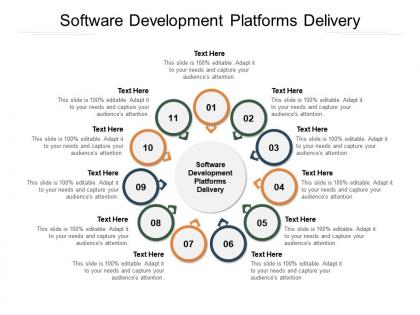 Software development platforms delivery ppt powerpoint presentation professional infographic template cpb
