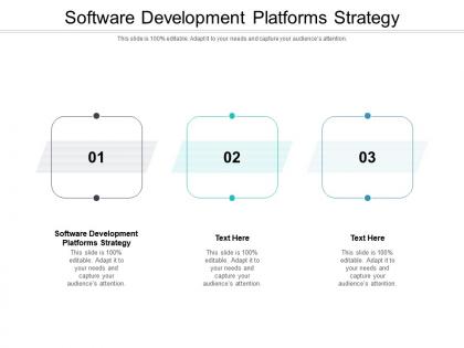 Software development platforms strategy ppt powerpoint presentation show examples cpb