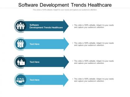 Software development trends healthcare ppt powerpoint presentation outline diagrams cpb