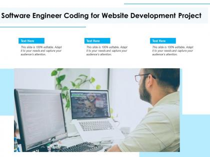 Software Engineer Coding For Website Development Project