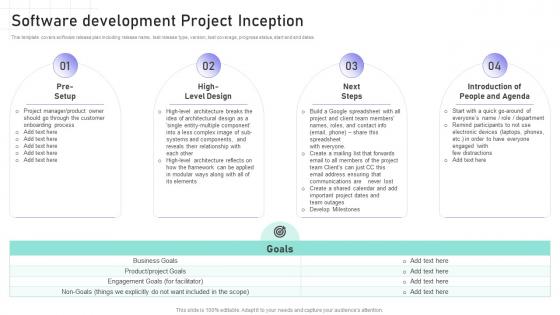 Software Engineering Playbook Software Development Project Inception