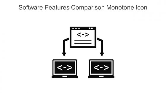 Software Features Comparison Monotone Icon In Powerpoint Pptx Png And Editable Eps Format