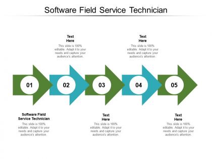 Software field service technician ppt powerpoint presentation diagrams cpb