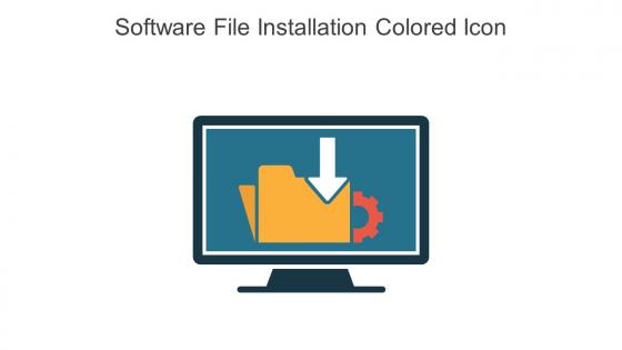 Software File Installation Colored  Icon In Powerpoint Pptx Png And Editable Eps Format